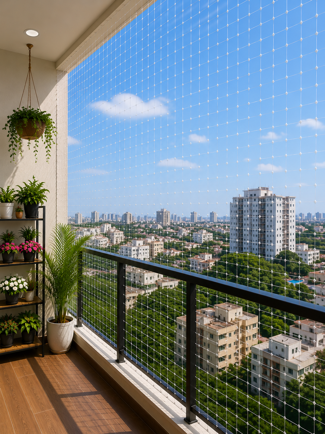 Balcony Safety Nets installation