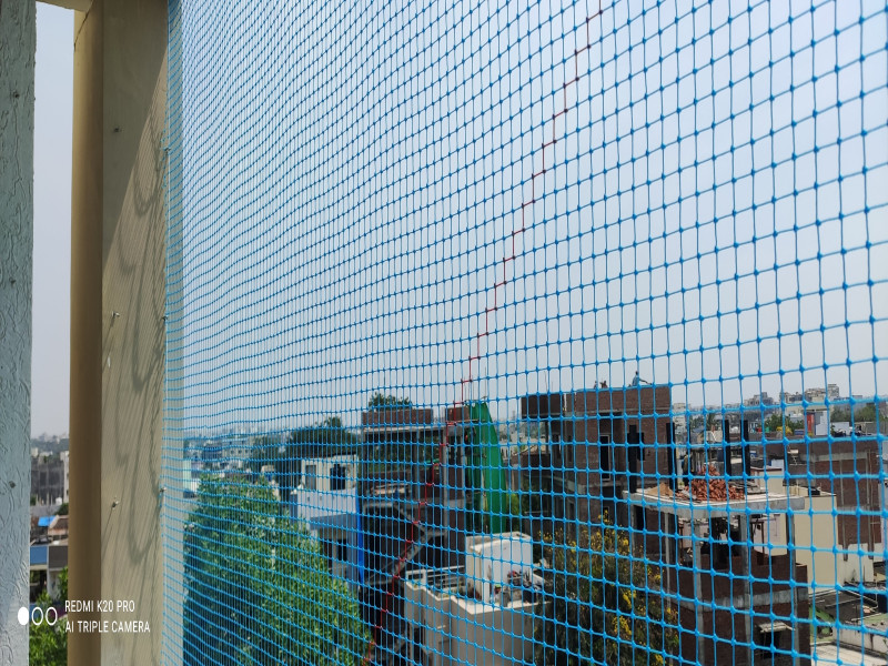 Balcony net wide angle view