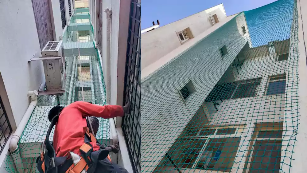 Duct Area Nets installation