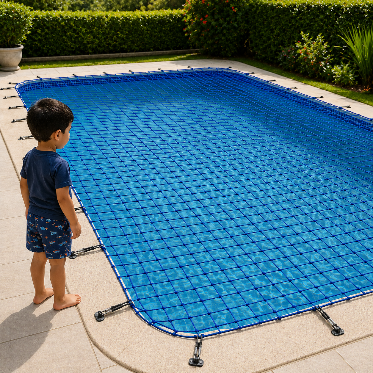Children safety net close view